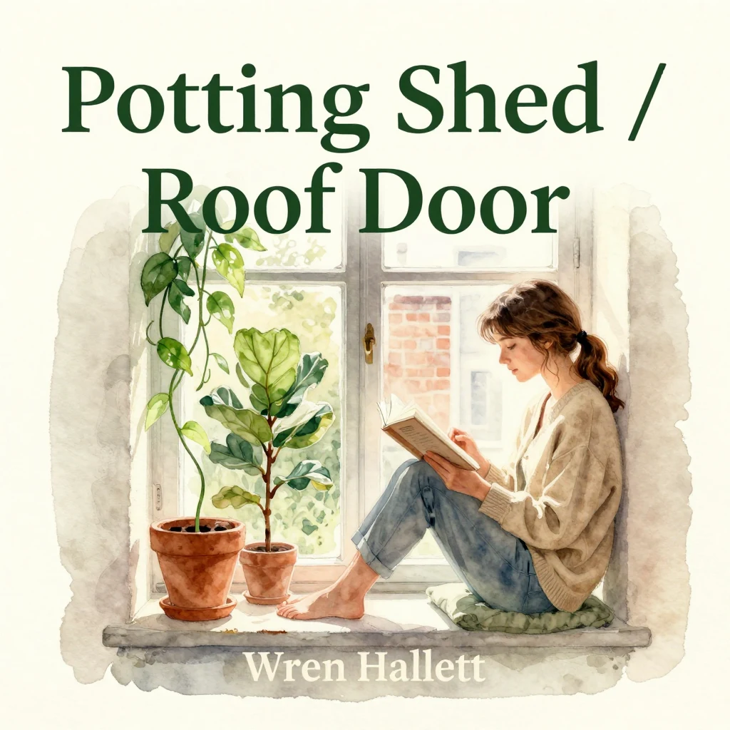 Cover of Roof Door Propped With a Brick